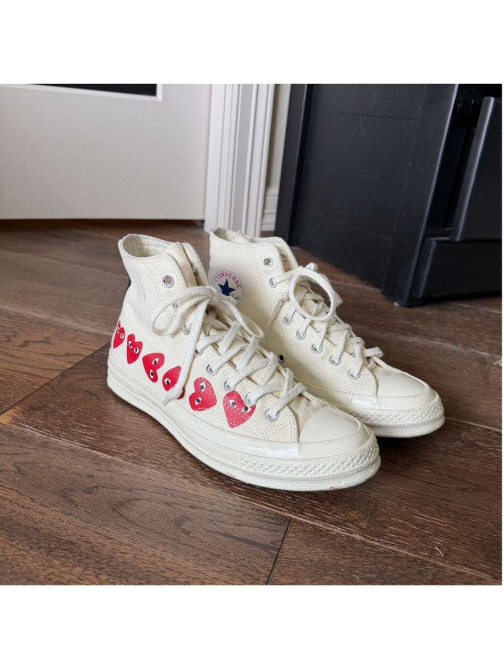 Comme des Garçons Play x Converse Chuck Taylor High Top Sneakers US 7/9W